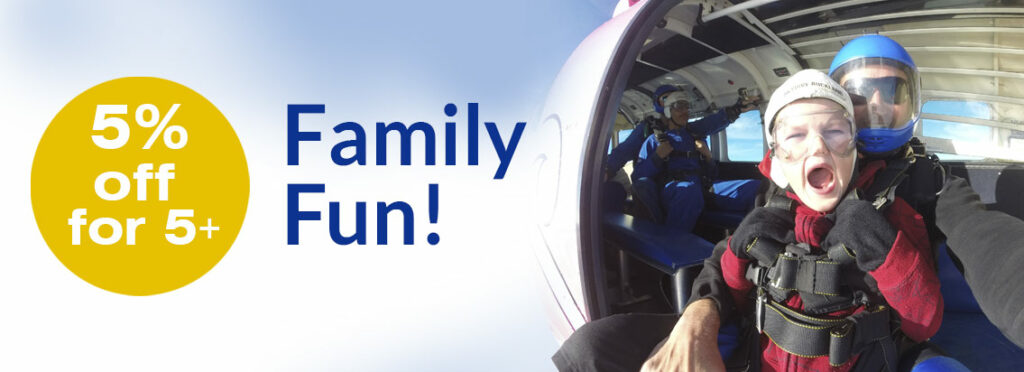 Family fun deal skydive